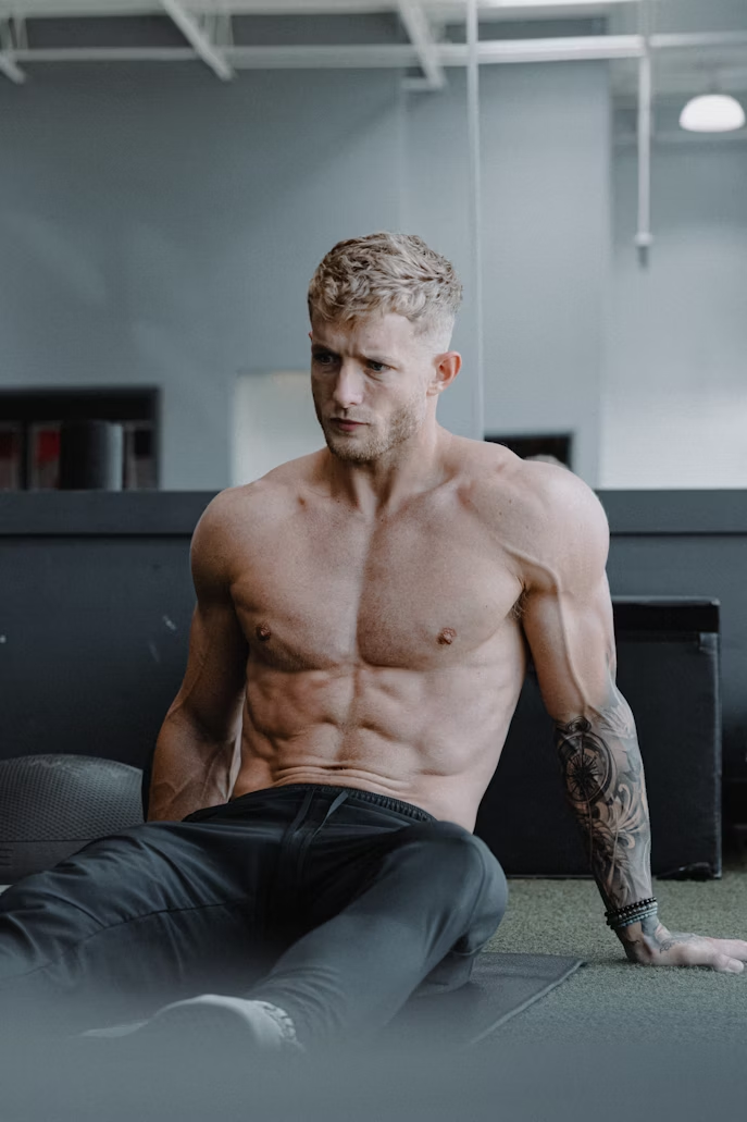 Fitness portrait background